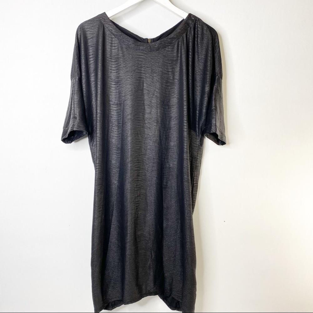 Zara Special Edition Basic T shirt Zip Back Dress